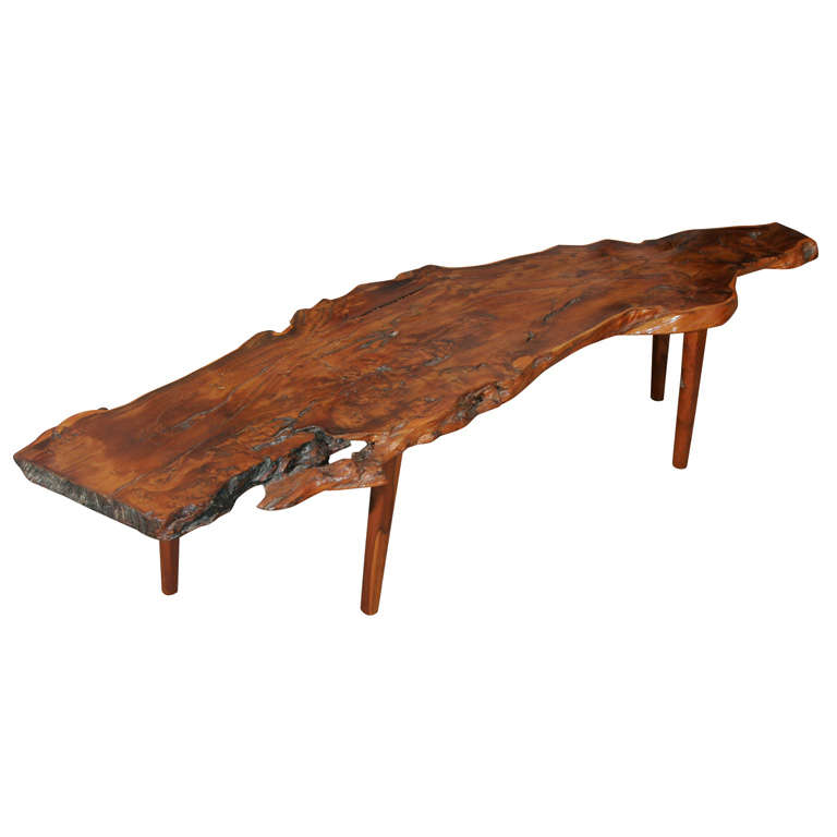 A rustic Yew wood Coffee Table by Reynolds of Ludlow. at 1stDibs